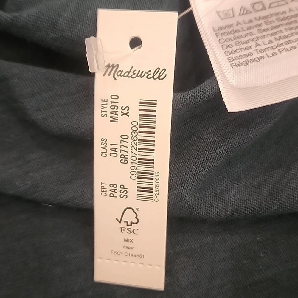 Madewell NWT Whisper Cotton Turtleneck Tee - Picture 5 of 5